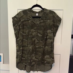 Old navy camouflage button up